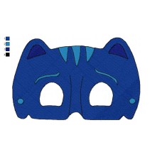 Face PJ Masks 02 Without Eyes Embroidery Design